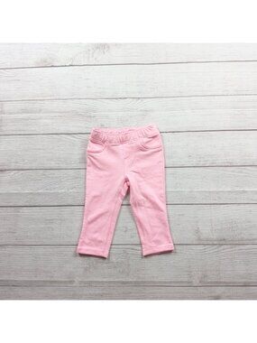 Jumping Beans Baby Girls Pink Stretch Pants Soft Cotton Blend NWT 9-12 Months